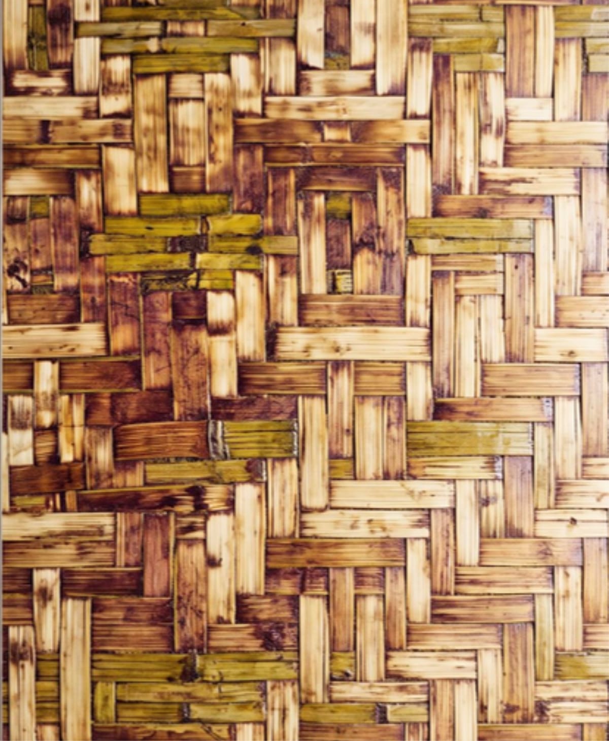 Close up of the NuWev woven bamboo pattern
